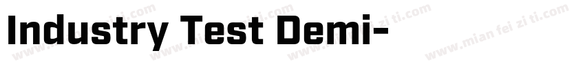 Industry Test Demi字体转换